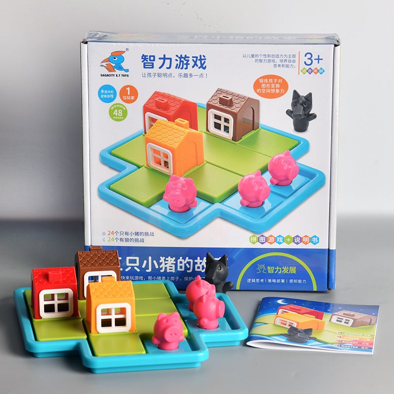 Three Little Pigs Table Game Children'S Mindset, Mindset, Mind, Logic, Baby Early Education Toys 3 To 6 Years Old - Image 1